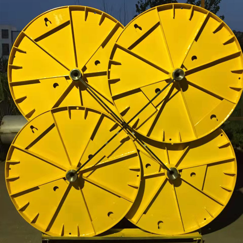Flat-plate reinforced spool